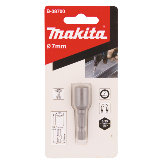 Magnetinis antgalis Makita B-38700, 1/4" 7X50mm 1