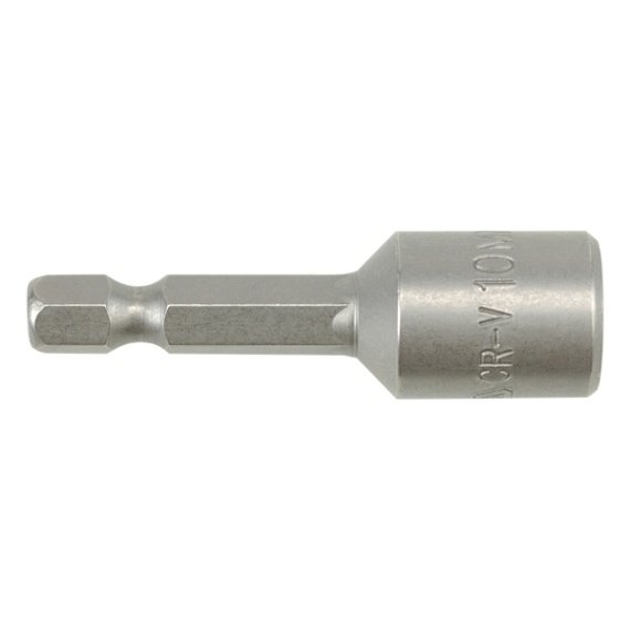 Antgalis - galvutė magnetinė CR-V, 1/4" 10x48 mm su pakuote (YT-1515)