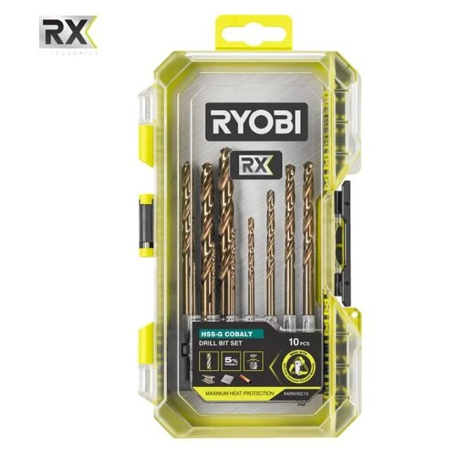 Antgalių komplektas Ryobi RX HSS-G, 10 vnt.