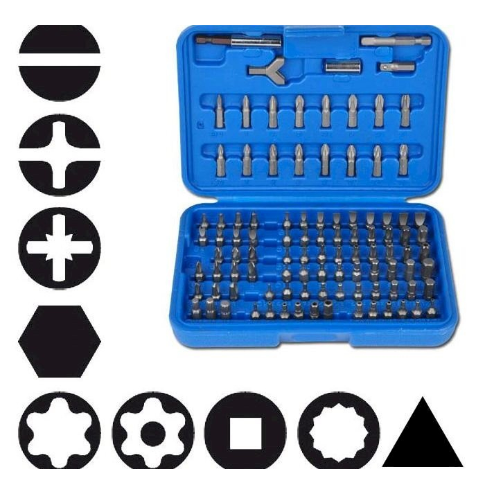 Antgalių rinkinys | 6.3 mm (1/4") | 100 vnt. (765) Antgalių rinkinys | 6.3 mm (1/4") | 100 vnt. (765)