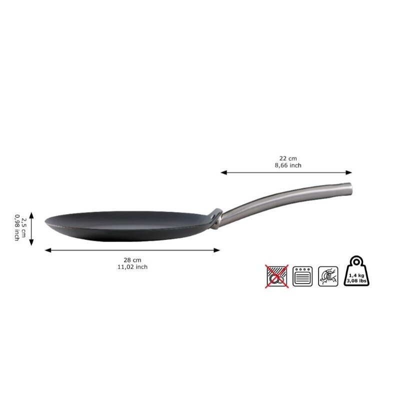 Anglies plieno blynų keptuvė Skottsberg Crepe 28cm 3