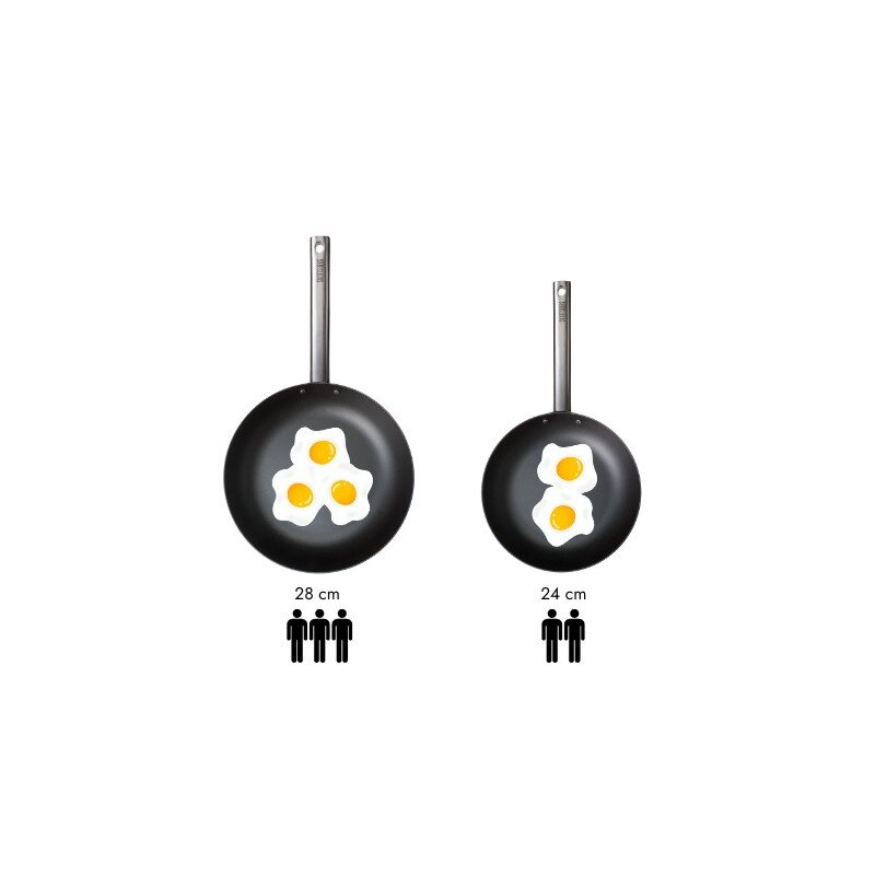 Anglies plieno WOK keptuvė Skottsberg 28cm 5 Anglies plieno WOK keptuvė Skottsberg 28cm 5