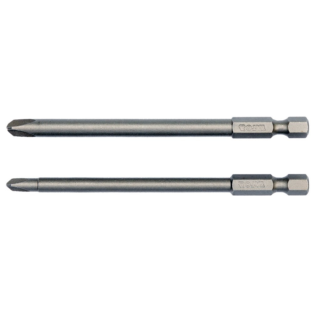 Antgaliai kryžminiai trikampiai 1/4", 2vnt, : NR2 X100MM; NR4 X100MM (YT-0497) Antgaliai kryžminiai trikampiai 1/4", 2vnt, : NR2 X100MM; NR4 X100MM (YT-0497)