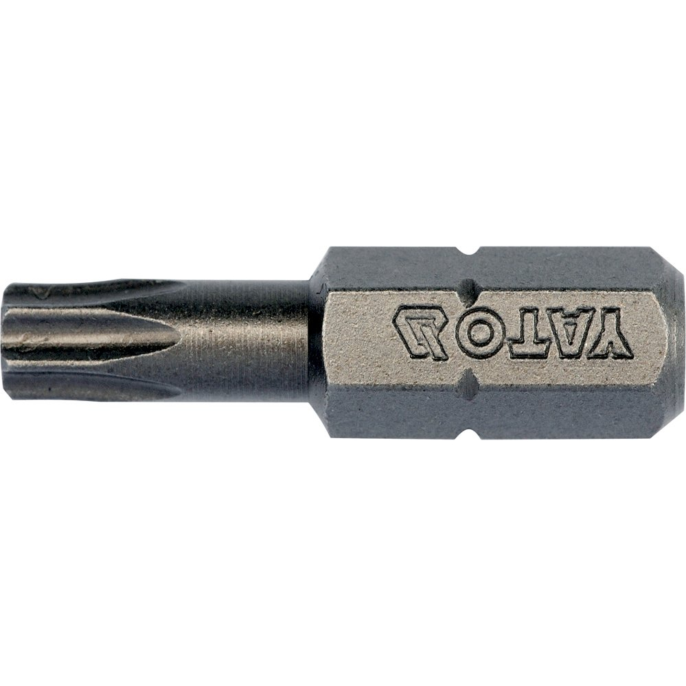 Antgalių rinkinys | 6.3 mm (1/4") | T-star (Torx) T25 | S2 | 10 vnt. (YT-78144)