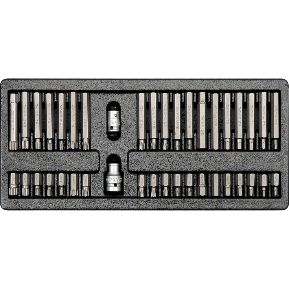 Antgalių rinkinys su padėklu į spintelę | 40 vnt. (YT-5538) Antgalių rinkinys su padėklu į spintelę | 40 vnt. (YT-5538)