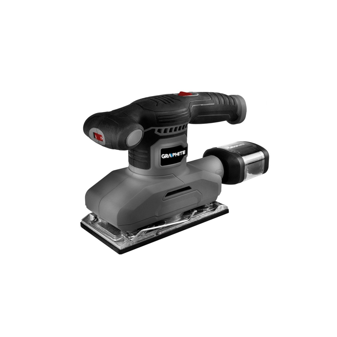 Apdailos šlifuoklis GRAPHITE 59G326, 260W, pagrindas 90 x 187 mm Apdailos šlifuoklis GRAPHITE 59G326, 260W, pagrindas 90 x 187 mm