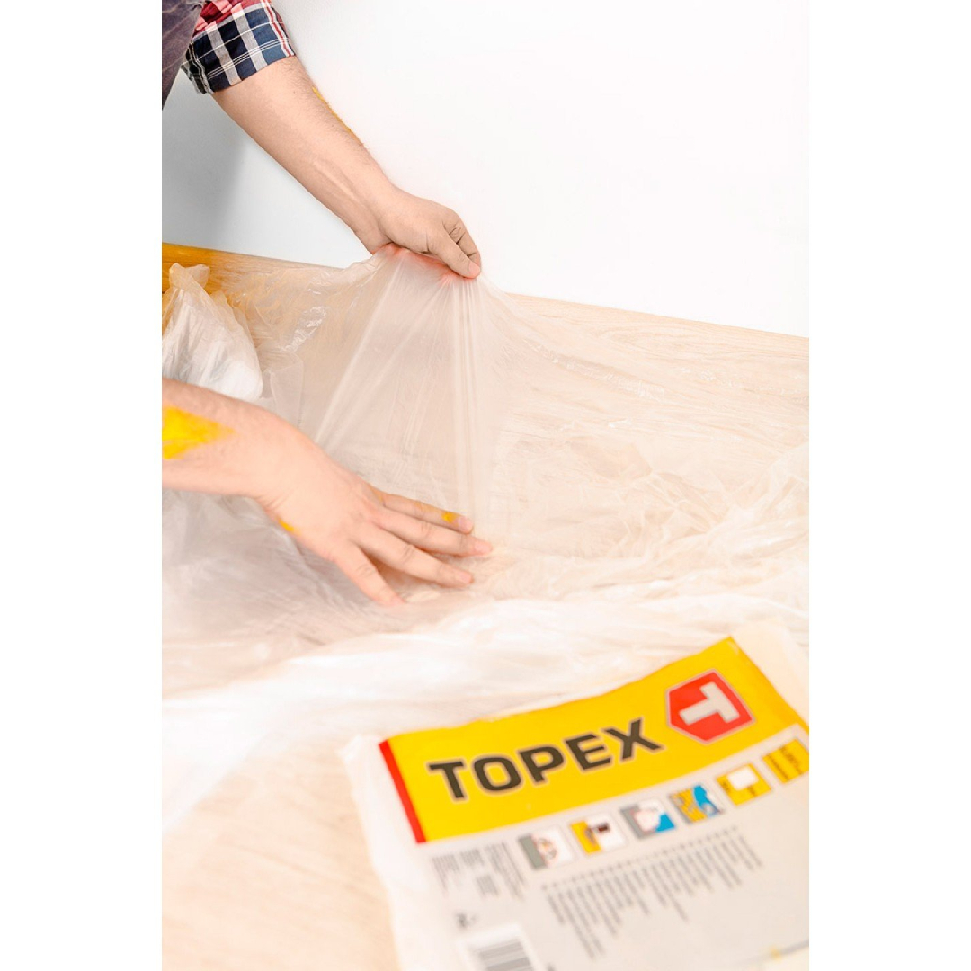 Apsauginė dažymo plėvelė LDPE 0,02 mm, 4  x 5 m 2 Apsauginė dažymo plėvelė LDPE 0,02 mm, 4  x 5 m 2