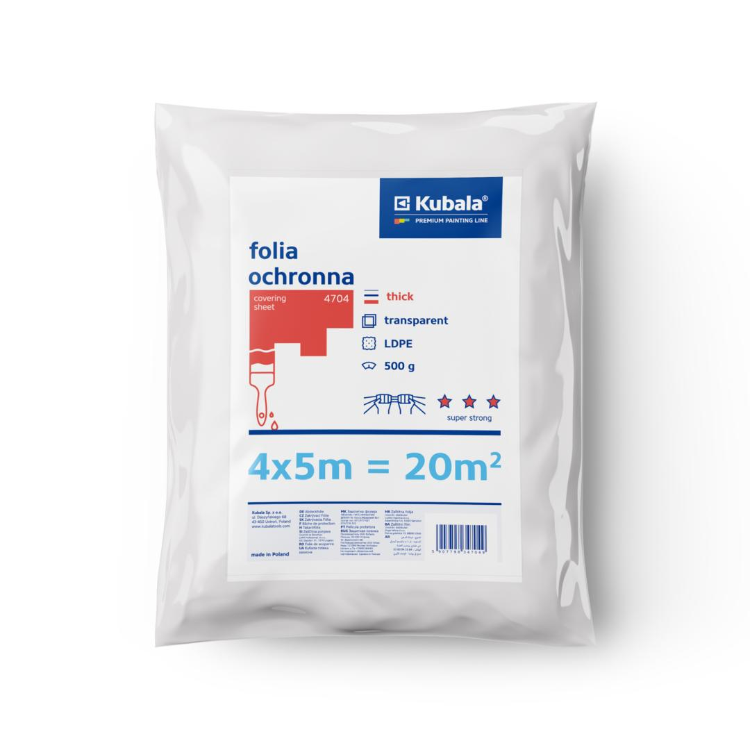 Apsauginė plėvelė, stipri 25 mikr. 4x5m 20kv/m. Apsauginė plėvelė, stipri 25 mikr. 4x5m 20kv/m.