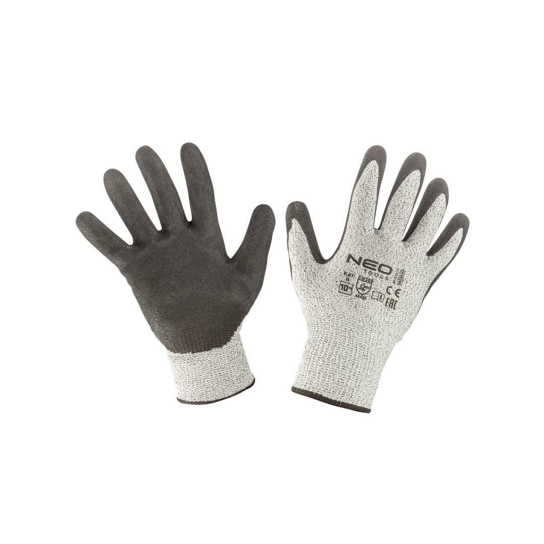 Apsauginės pirštinės nuo įpjovimų, nitrilo danga, 4X43D, 10"