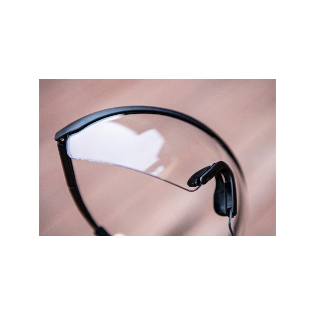 Apsauginiai akiniai, balti, atsparumo klasė F 5