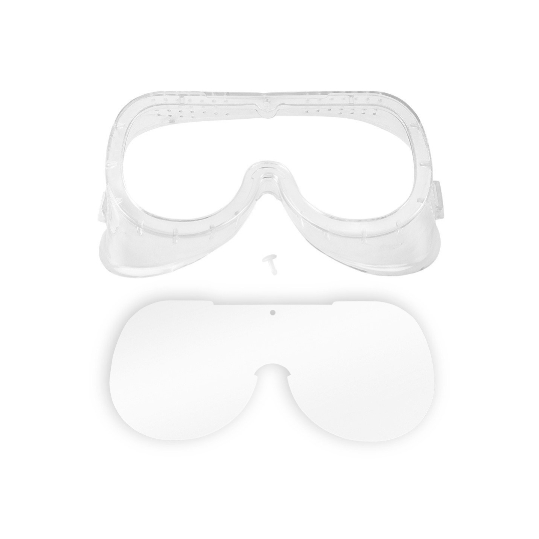 Apsauginiai akiniai balti klasė B 4