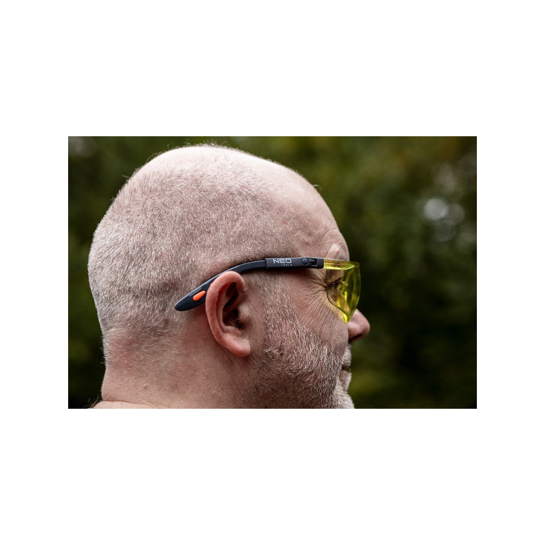 Apsauginiai akiniai geltoni 3 Apsauginiai akiniai geltoni 3