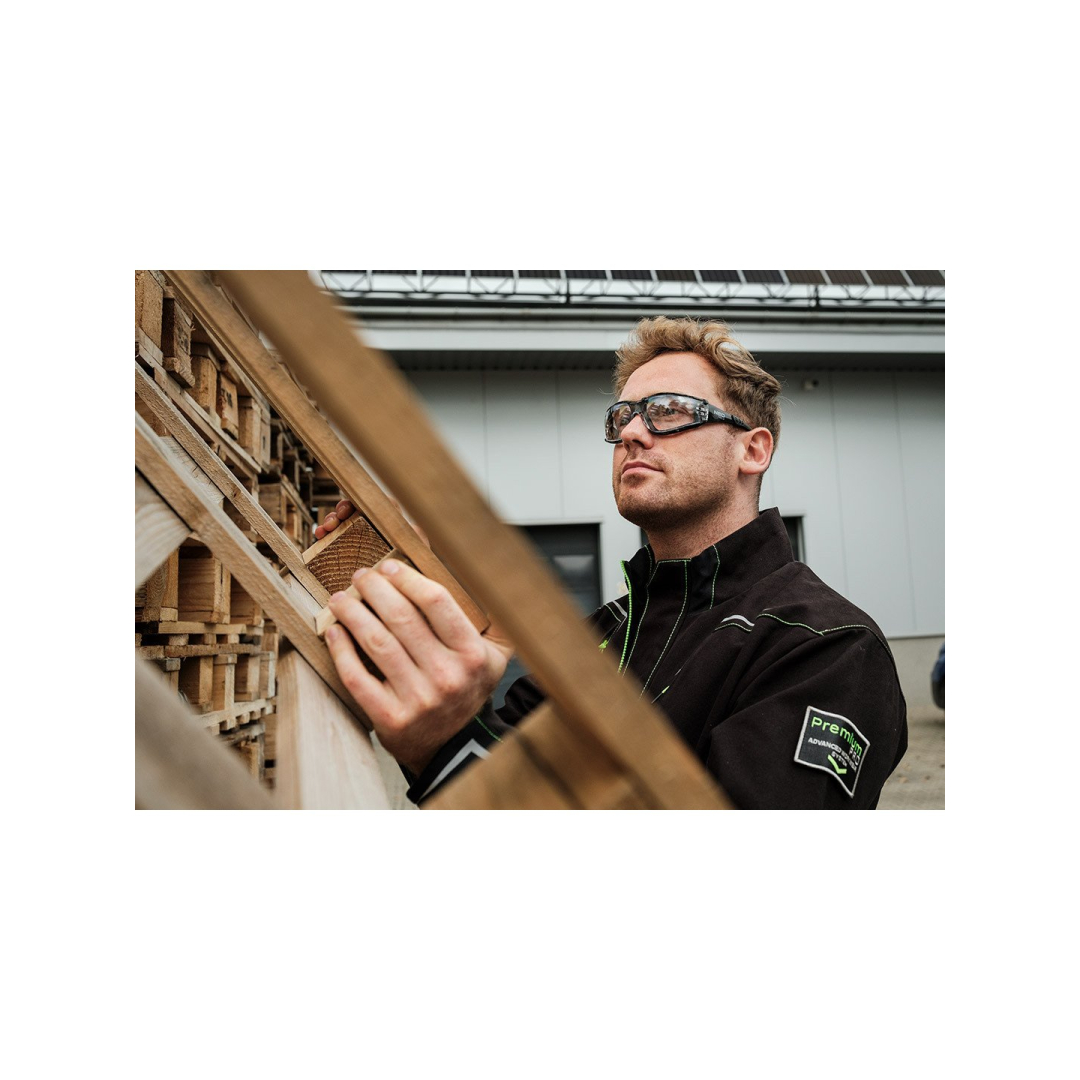 Apsauginiai akiniai su putplasčio įdėklu, balti lęšiai, atsparumo klasė FT 2 Apsauginiai akiniai su putplasčio įdėklu, balti lęšiai, atsparumo klasė FT 2