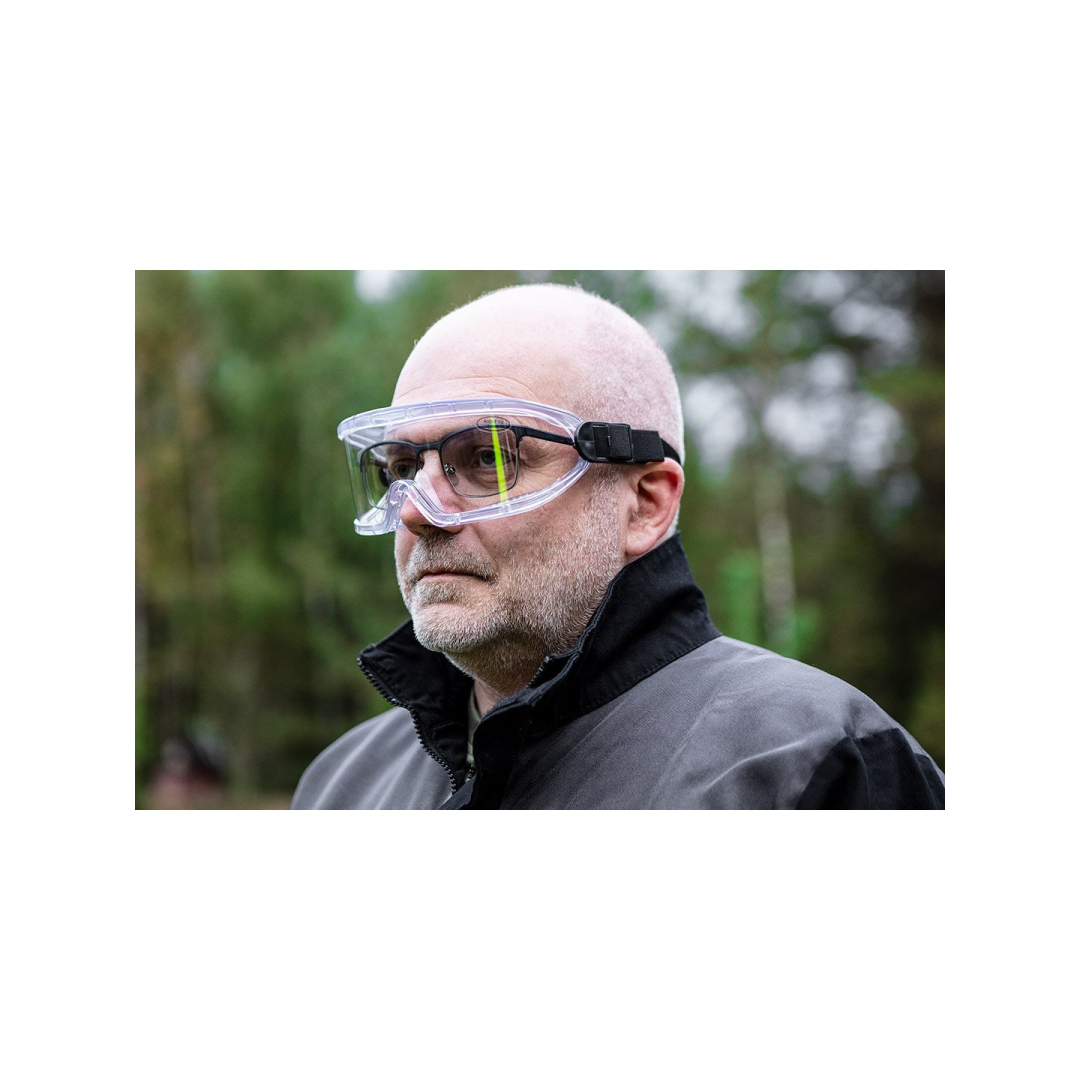 Apsauginiai akiniai, white, anti-fog, atsparumo klasė B 1 Apsauginiai akiniai, white, anti-fog, atsparumo klasė B 1