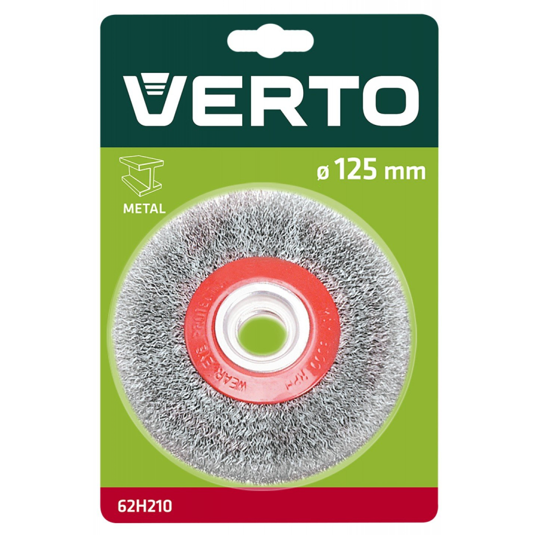 Apvalus vielinis šepetėlis 125mm. 2 Apvalus vielinis šepetėlis 125mm. 2