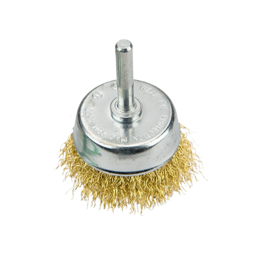 Apvalus vielinis šepetėlis gręžtuvui, 50mm. Apvalus vielinis šepetėlis gręžtuvui, 50mm.