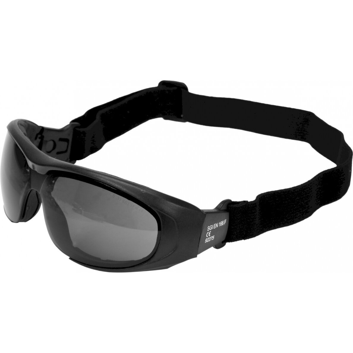 Apsauginiai akiniai su dirželiu tamsūs (YT-73765)