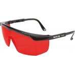 Apsauginiai akiniai | raudoni | darbui su lazeriais (YT-30460)