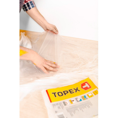 Apsauginė dažymo plėvelė LDPE 0,02 mm, 4  x 5 m 2