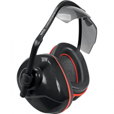 Apsauginės ausinės su integruotais pilkais akiniais Yato 1 Apsauginės ausinės su integruotais pilkais akiniais Yato 1