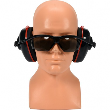 Apsauginės ausinės su integruotais pilkais akiniais Yato 2