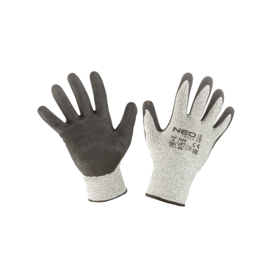 Apsauginės pirštinės nuo įpjovimų, nitrilo danga, 4X43D, 10" Apsauginės pirštinės nuo įpjovimų, nitrilo danga, 4X43D, 10"