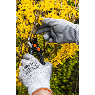 Apsauginės pirštinės nuo įpjovimų, PU danga, 4X43D, 10" 5 Apsauginės pirštinės nuo įpjovimų, PU danga, 4X43D, 10" 5