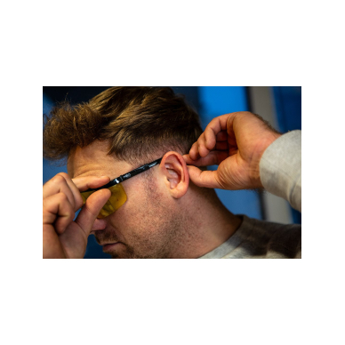 Apsauginiai akiniai, geltoni lęšiai, reguliuojami užrašai 2 Apsauginiai akiniai, geltoni lęšiai, reguliuojami užrašai 2