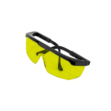 Apsauginiai akiniai, geltoni lęšiai, reguliuojami užrašai 3 Apsauginiai akiniai, geltoni lęšiai, reguliuojami užrašai 3