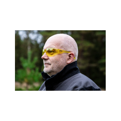 Apsauginiai akiniai, geltonos linzės , atsparumo klasė F 1