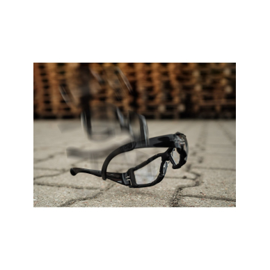 Apsauginiai akiniai su putplasčio įdėklu, balti lęšiai, atsparumo klasė FT 4 Apsauginiai akiniai su putplasčio įdėklu, balti lęšiai, atsparumo klasė FT 4