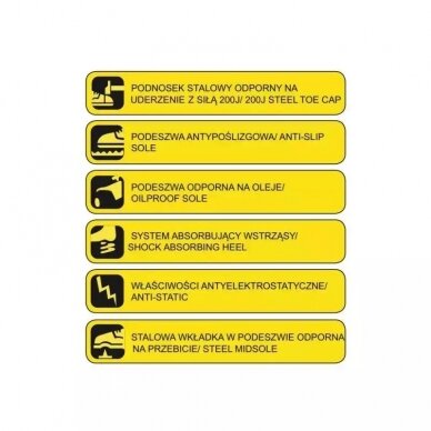 Apsauginiai batai T1A, odiniai, dydis: 47 kat. S1P SRC Dedra BH9T1A-47 1 Apsauginiai batai T1A, odiniai, dydis: 47 kat. S1P SRC Dedra BH9T1A-47 1