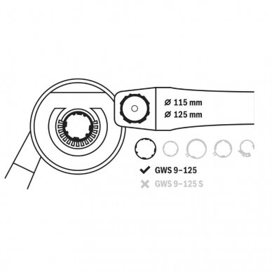 Apsauginis gaubtas su dulkių nusiurbimu Bosch, 2605510224 2 Apsauginis gaubtas su dulkių nusiurbimu Bosch, 2605510224 2