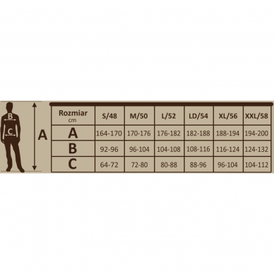 Apsauginės Moro kelnės Dedra BH43SP-S, dydis S 1 Apsauginės Moro kelnės Dedra BH43SP-S, dydis S 1