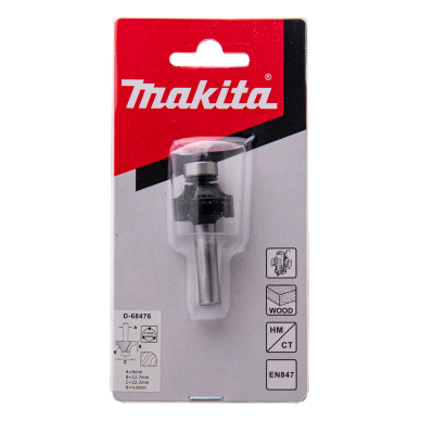 Apvalinimo freza Makita D-68476, 22,2x12,7 mm/ 55,0mm, 8mm 1 Apvalinimo freza Makita D-68476, 22,2x12,7 mm/ 55,0mm, 8mm 1