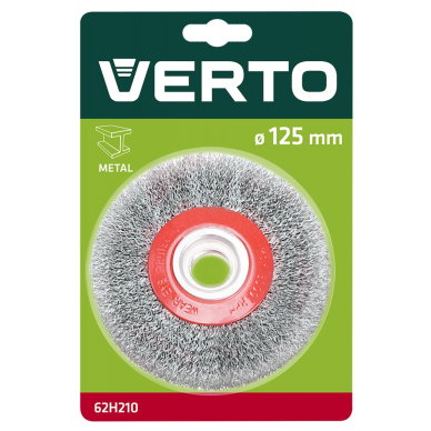 Apvalus vielinis šepetėlis 125mm. 2 Apvalus vielinis šepetėlis 125mm. 2