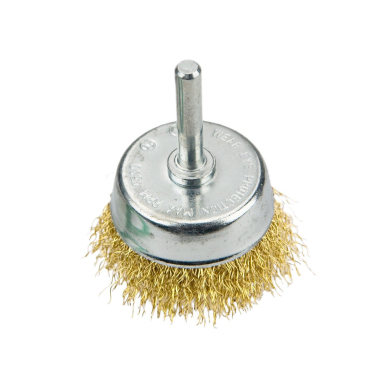 Apvalus vielinis šepetėlis gręžtuvui, 50mm. Apvalus vielinis šepetėlis gręžtuvui, 50mm.