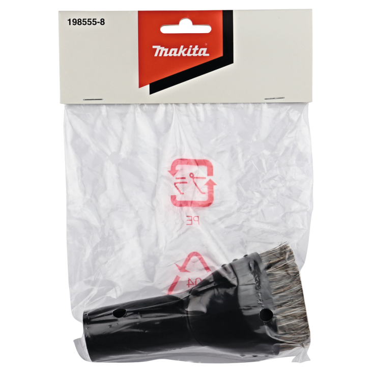 Apvalus siurbimo šepetys Makita 198555-8, Ø28mm CL, DCL, DVC, juodas 2 Apvalus siurbimo šepetys Makita 198555-8, Ø28mm CL, DCL, DVC, juodas 2