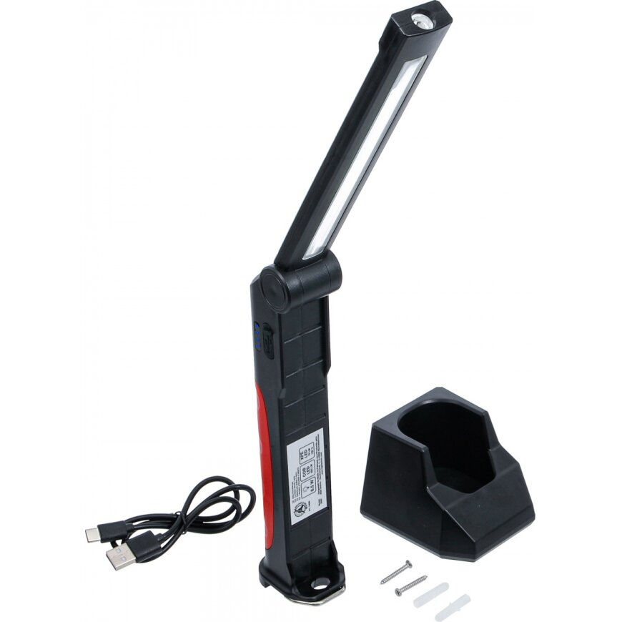 Apšvietimo lempa belaidė lanksti | COB-LED | 6,5 W | su įkrovimo stotele (74636B) Apšvietimo lempa belaidė lanksti | COB-LED | 6,5 W | su įkrovimo stotele (74636B)