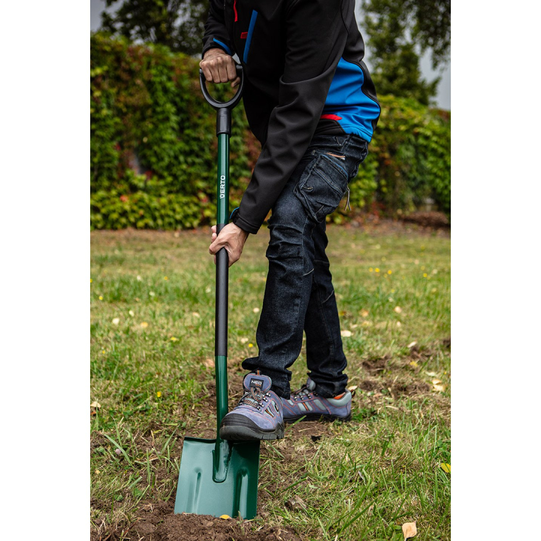 Aštrus kastuvas, metalinė rankena, plastikinė rankena 1