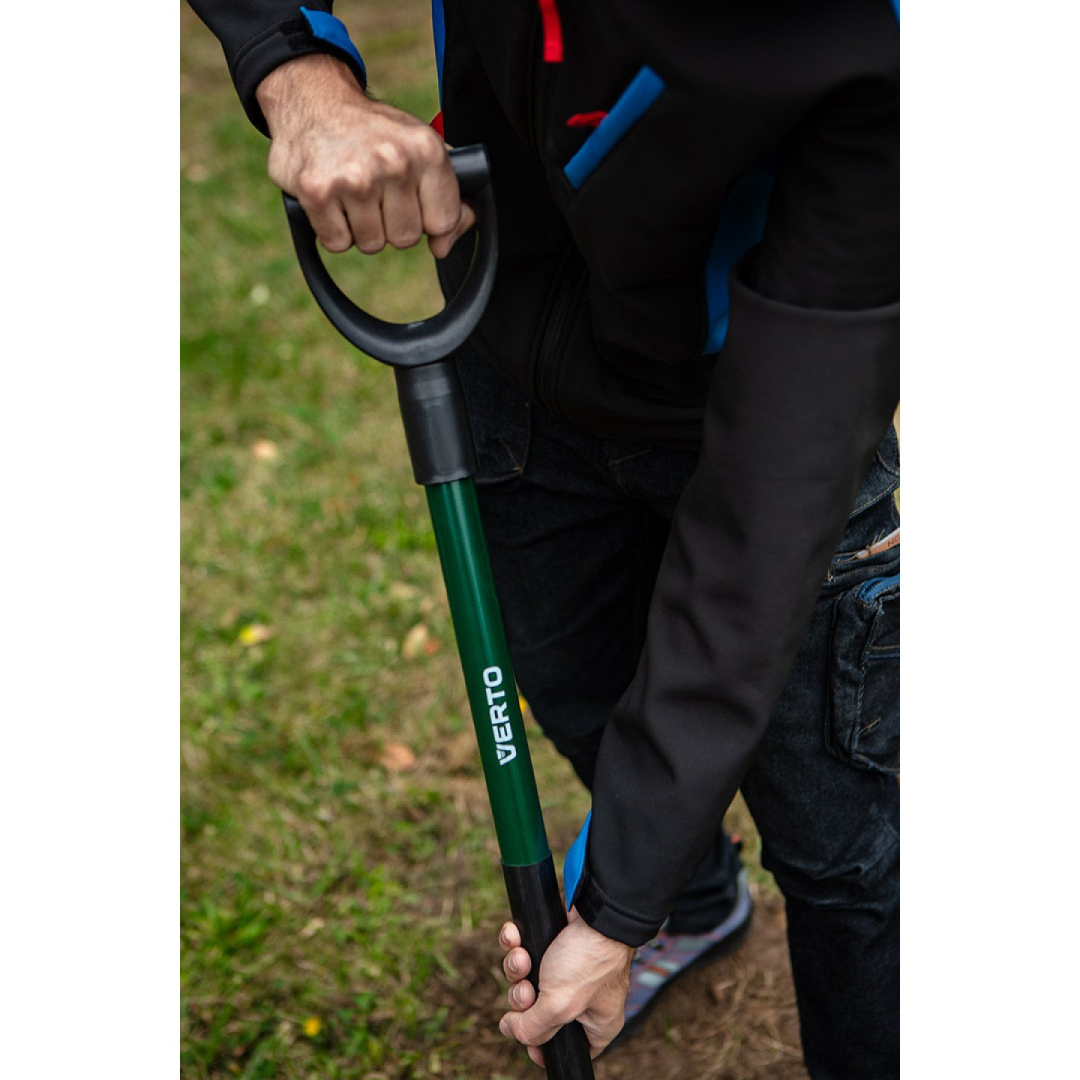 Aštrus kastuvas, metalinė rankena, plastikinė rankena 3