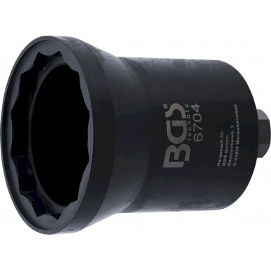 Ašies veržlės galvutė | 12 kampų | Mercedes-Benz | 95 mm (6704) Ašies veržlės galvutė | 12 kampų | Mercedes-Benz | 95 mm (6704)