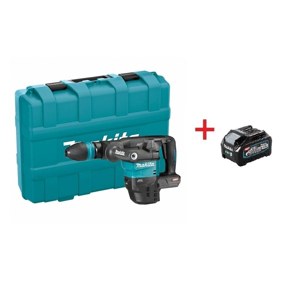 Atskėlimo plaktukas Makita HM001GZ02, 40V, SDS-Max, 18 mm, (be akum.ir krov.) + DOVANA BL4040 Atskėlimo plaktukas Makita HM001GZ02, 40V, SDS-Max, 18 mm, (be akum.ir krov.) + DOVANA BL4040
