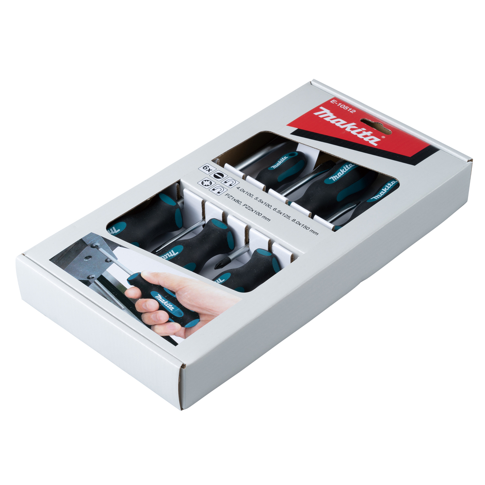Atsuktuvų rinkinys Makita E-10512, 6 vnt. 2 Atsuktuvų rinkinys Makita E-10512, 6 vnt. 2
