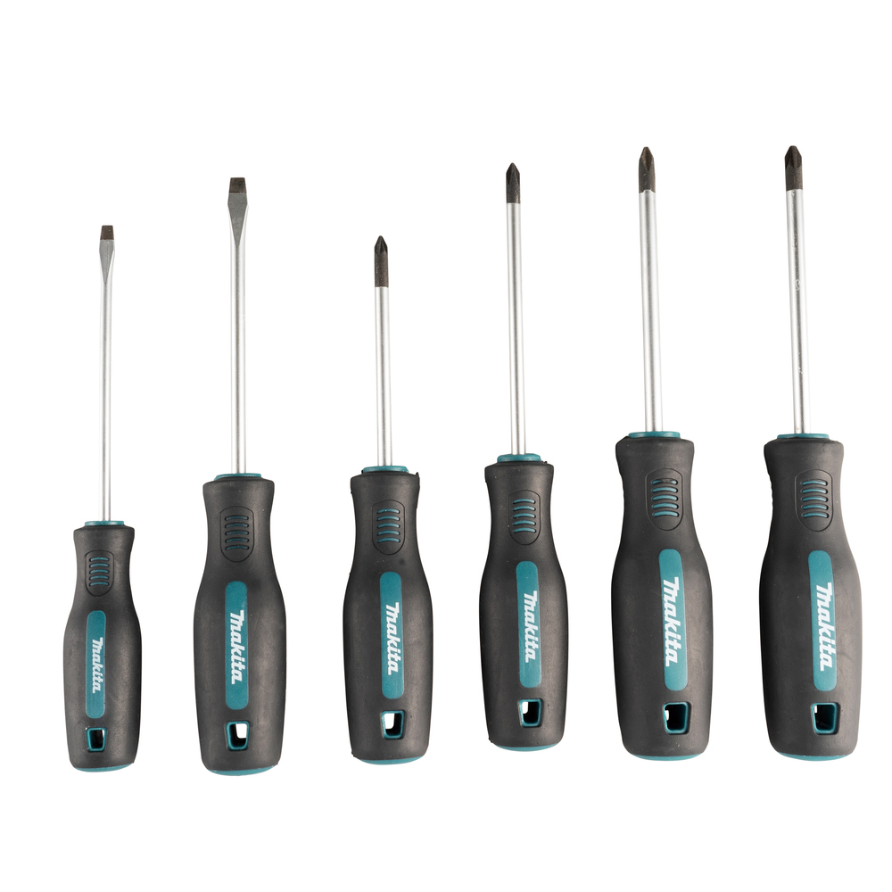 Atsuktuvų rinkinys Makita E-13524, 6 vnt, PH1x100, PH2x100, PZ1x80, PZ2x100, SL4.0x100, SL5.5x100