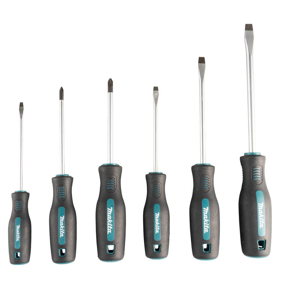 Atsuktuvų rinkinys Makita E-13518, 6 vnt., PH1x100, PH2x100, SL4.0x100, SL5.5x100, SL6.5x125, SL8.0x150