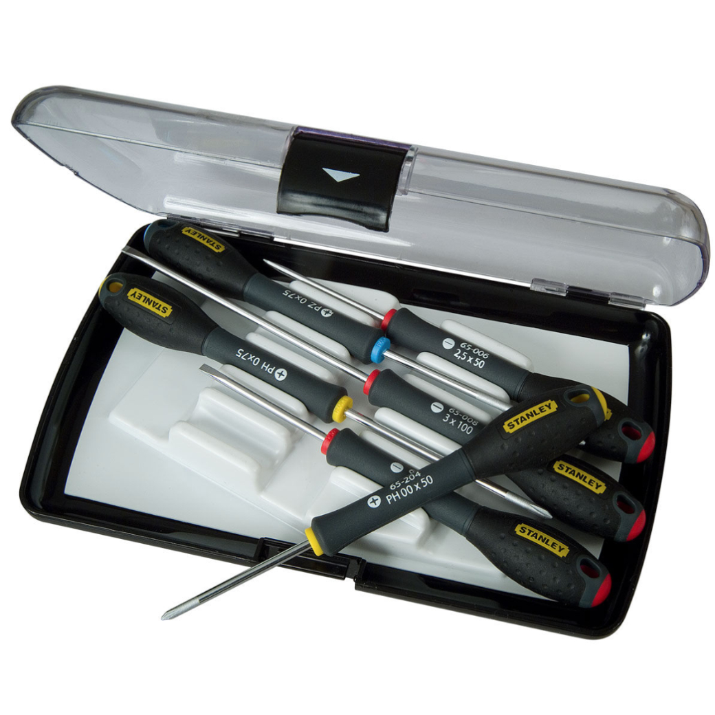 Atsuktuvų Stanley Fatmax slim rinkinys 6 vnt. 1 Atsuktuvų Stanley Fatmax slim rinkinys 6 vnt. 1