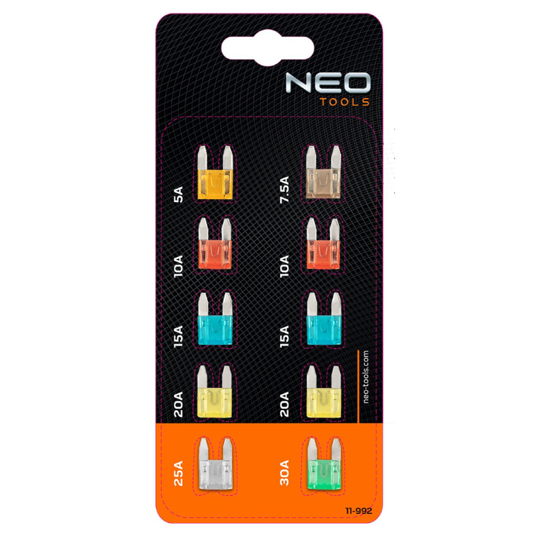 Atomobiliai saugikliai, 10 vnt. rinkinys 1