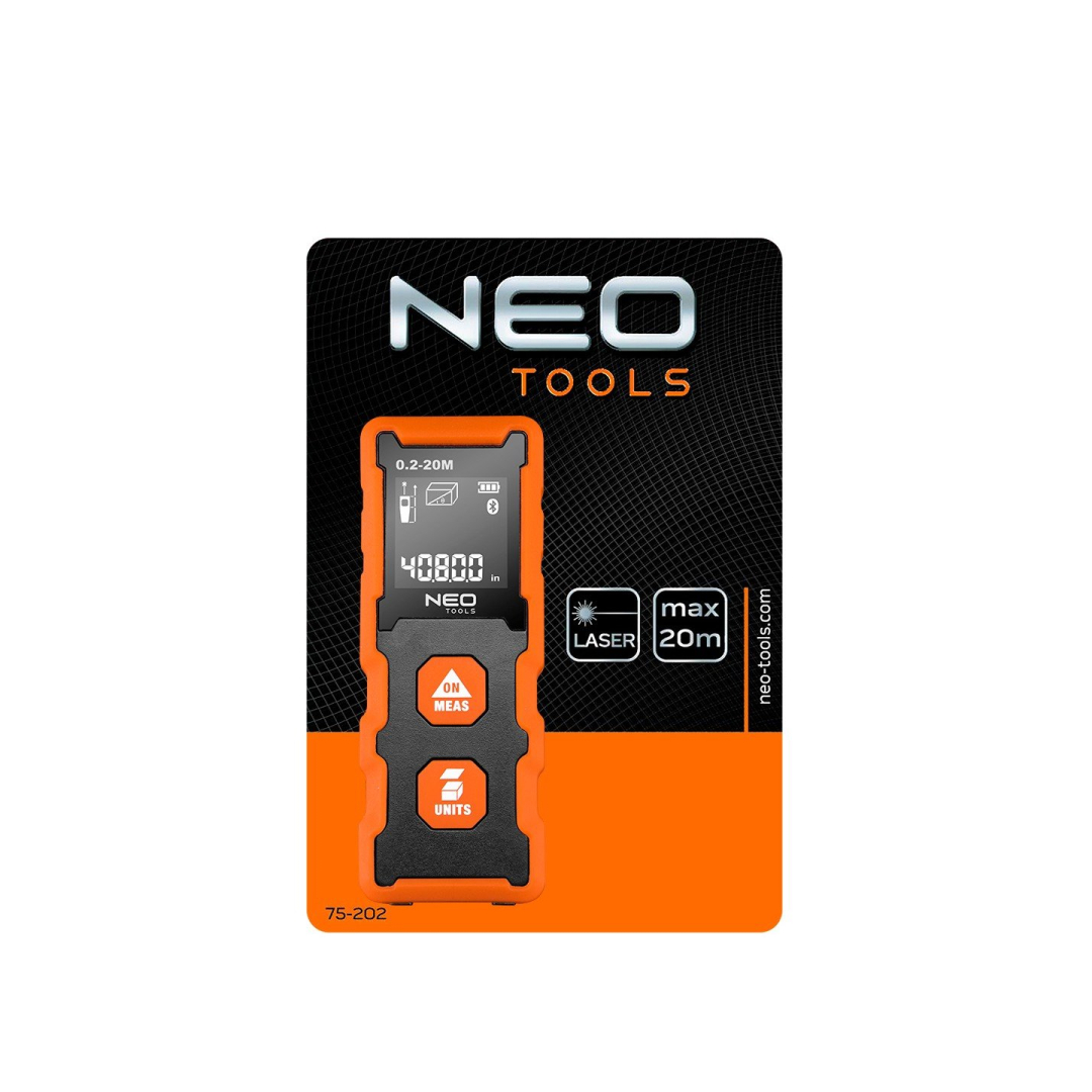 Atstumų matuoklis NEO 75-202, 20 m 2