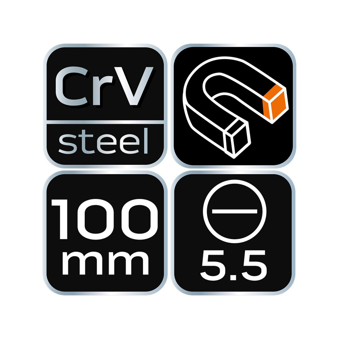 Atsuktuvas plokščias 5.5x100mm 7 Atsuktuvas plokščias 5.5x100mm 7